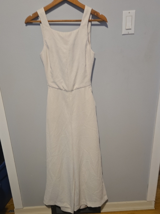 Wilfred Pants - Wilfred Cream Wide Leg Open Back Jumpsuit